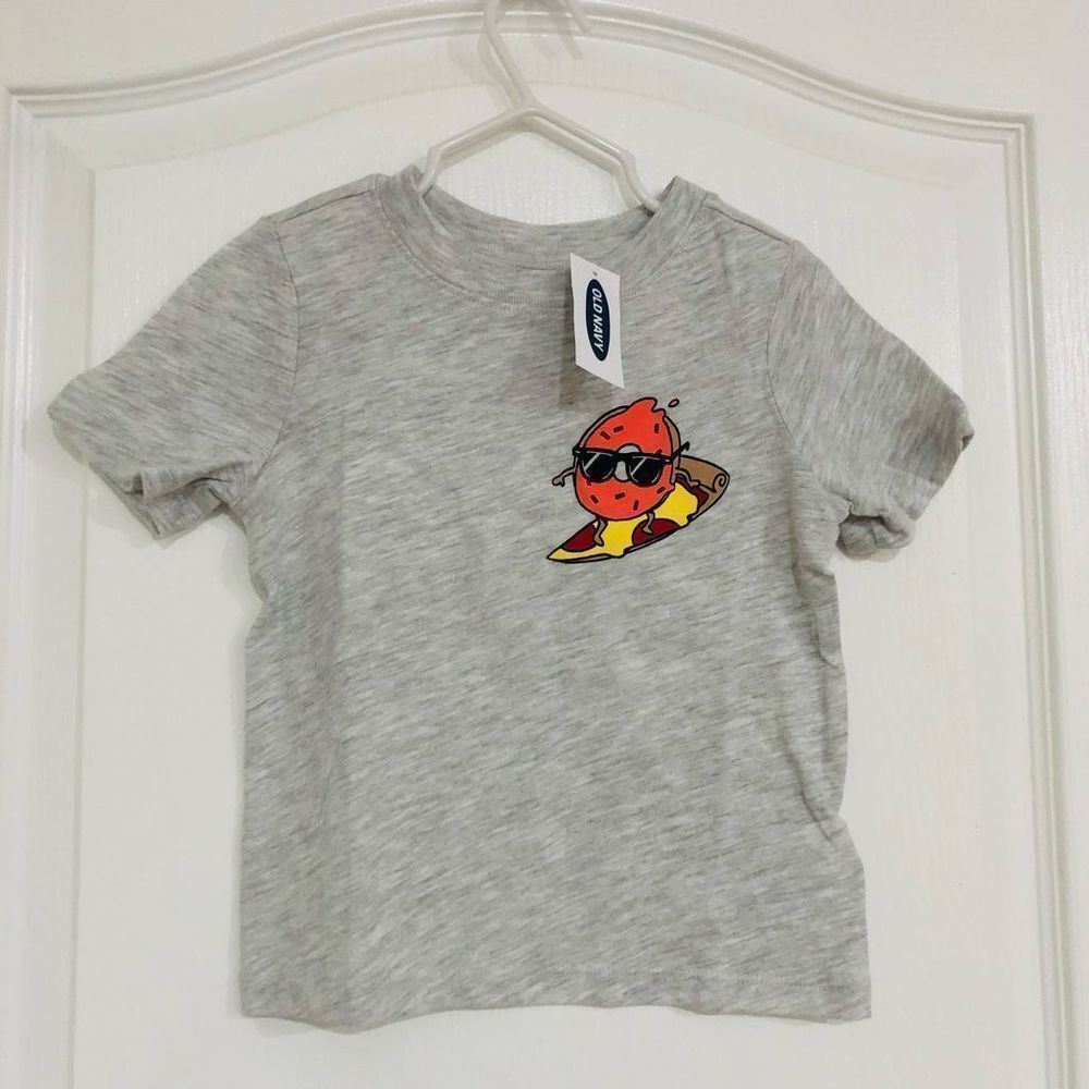 11. Brand New Old Navy Pizza &‎ Donut Short Sleeve Tee For Baby Boy Size 18-24